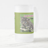 verzaubertes Kätzchen Mattglas Bierglas (VorderseiteRechts)