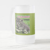 verzaubertes Kätzchen Mattglas Bierglas (Vorderseite Links)