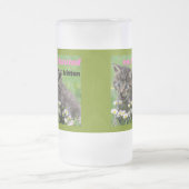 verzaubertes Kätzchen Mattglas Bierglas (Mittel)