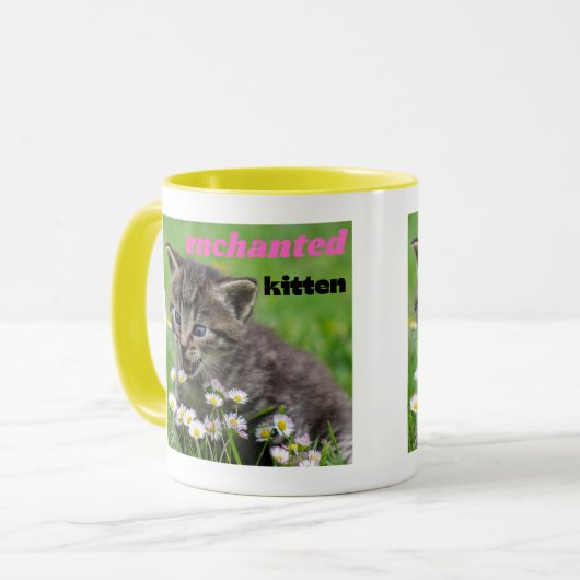 verzaubertes Kätzchen Tasse (Vorderseite Links)