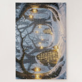 Verzaubertes keltisches Winterwald-Puzzle Puzzle (Vertikal)