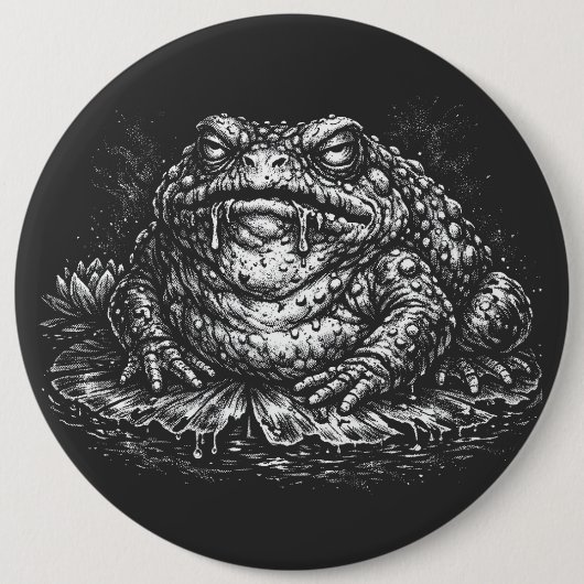 Verzaubertes Krötensiegel von BurnsInHell Button (Vorderseite)