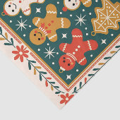 Verzaubertes Lebkuchen Weihnachtskost und -baum Seidenpapier (Ausschnitt)