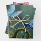 Verzaubertes Libellen-Blumen-Set Geschenkpapier Set (Beispiel)