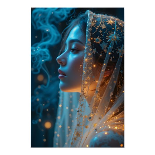 verzaubertes Lichtportrait Poster (Vorderseite)