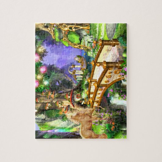 Verzaubertes magisches Einhorn Puzzle (Vertikal)