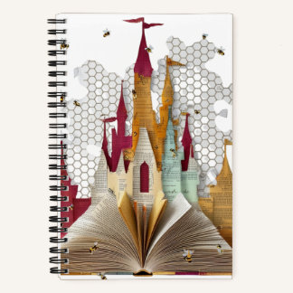 Verzaubertes Märchenbuch-Schloss Spiralblock Notizblock