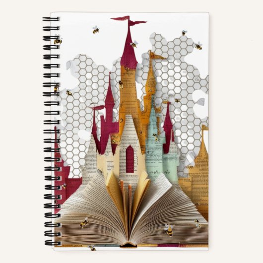 Verzaubertes Märchenbuch-Schloss Spiralblock Notizblock (Vorderseite)