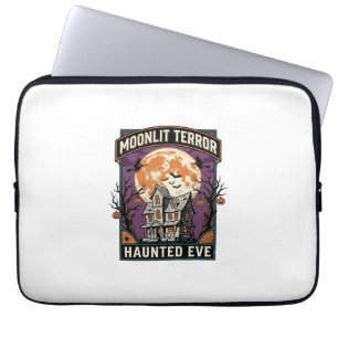 Verzaubertes Mond-Shirt Vintage Gravur Halloween G Laptopschutzhülle