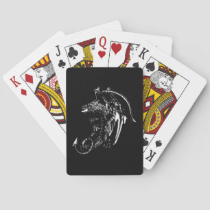Verzaubertes Nacht-Drache-Mythologisches-Fantasy-D Spielkarten