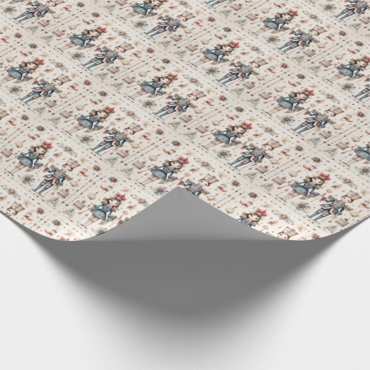 Verzaubertes Nutcracker-Wunderland (20) Geschenkpapier (Ecke)