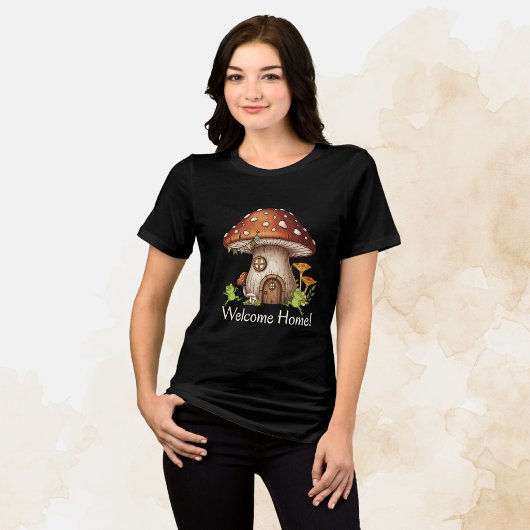 Verzaubertes Pilzhäuschen Tri-Blend Shirt