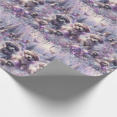 Verzaubertes Puppy Wrapping Paper Geschenkpapier (Ecke)