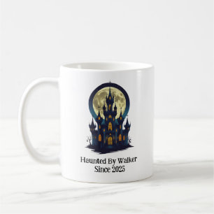 Verzaubertes Schloss bei Vollmond, Halloween Kaffeetasse