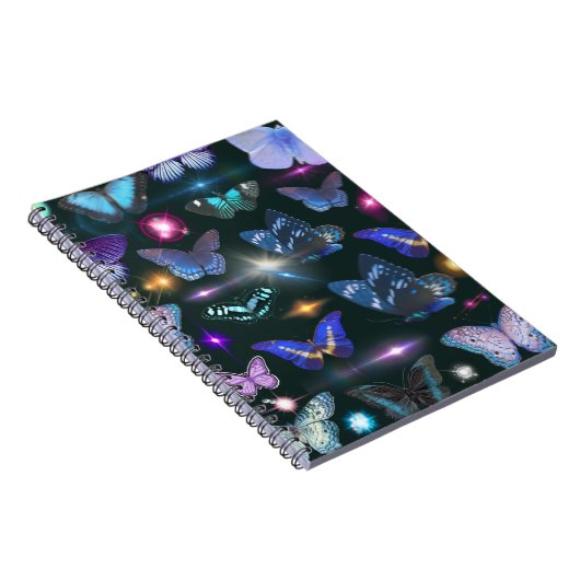 Verzaubertes SchmetterlingsNotebook Notizblock (Rechte Seite)