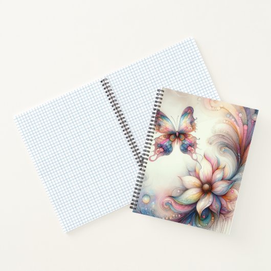 Verzaubertes SchmetterlingsNotebook Notizblock (Innenseite)