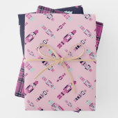 Verzaubertes Set aus 3 Folien Geschenkpapier Set (Beispiel)