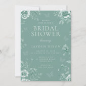 Verzaubertes Vintages Brautparty Einladung (Vorderseite)