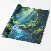 Verzaubertes Wald-Geschenkpapier Geschenkpapier (Ungerollt)
