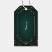 Verzaubertes Wald Hochzeitsgeschenk Geschenkanhänger (Rückseite)