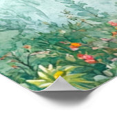 Verzaubertes Wald-Märchenwald-Baby-Shower-Schild Poster (Ecke)