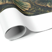 Verzaubertes Wald Matte Wrapping Paper Geschenkpapier (Rolleneckpunkt)