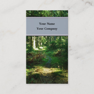 verzaubertes Waldbusinesscard Visitenkarte