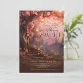 Verzaubertes Waldglühen Fantasy Woodland Süß 16 Einladung (Stehend Vorderseite)