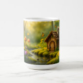 Verzaubertes Waldhäuschen Kaffeetasse (Mittel)