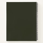 Verzaubertes Waldhirsch Notizbuch (Rückseite)