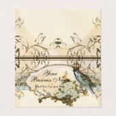 Verzaubertes Waldvogel-Werbungs-Geschäft Visitenkarten (Außenseite Aufgefaltet)