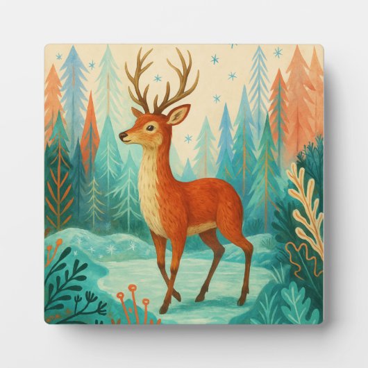 Verzaubertes Waldwild - Weichteilwald Fotoplatte (Vorderseite)