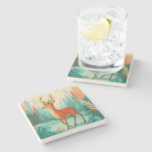 Verzaubertes Waldwild - Weichteilwald Steinuntersetzer (Seitenansicht)