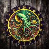 Verzaubertes Wasser Octopus Dartboard Dartscheibe