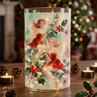 Verzaubertes Weihnachten 2 Feen Winter Thema TMF26 Seidenpapier