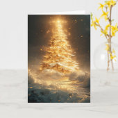 Verzaubertes Winterglühen Karte (Gelbe Blume)