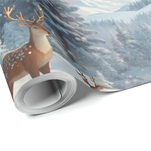 "Verzaubertes Winterwald - Geschenkpapier (Rolleneckpunkt)