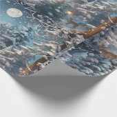 "Verzaubertes Winterwald - Geschenkpapier (Ecke)