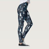 Verzaubertes Winterwald-Nachtmuster (3) Leggings (Rechts)