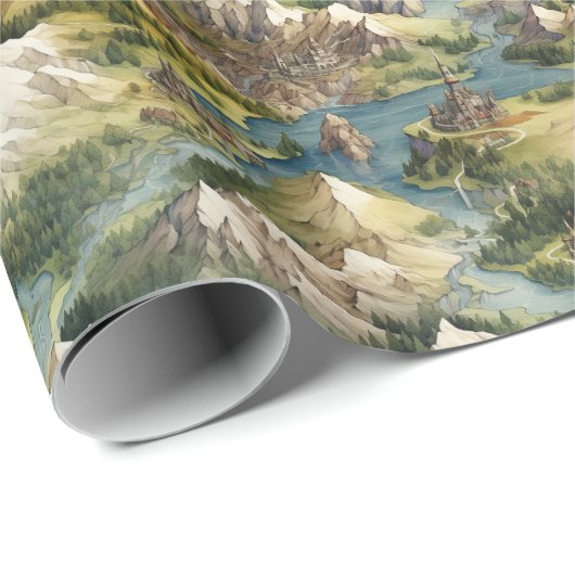 Verzaubertes Wrapping Paper Geschenkpapier (Rolleneckpunkt)