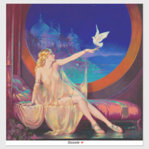 Verzauberung Arabian Haseki Sultans Princess 1925 Aufkleber