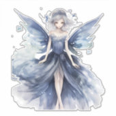 Verzauberung Blue Fairy Vinyl Decal Sticker (Vorderseite)