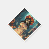 🌹 Verzauberung Catrina Die de Muertos 🌹 Serviette (Ecke)