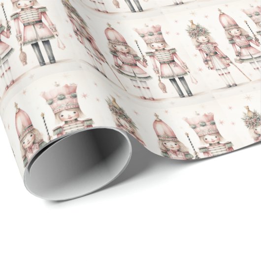 Verzauberung für klassische Pastel-Nutcracker Geschenkpapier (Rolleneckpunkt)