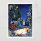 Verzauberung ~ Gemälde der französischen Märchen Postkarte (Vorderseite)