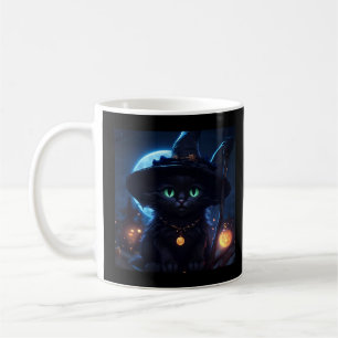 Verzauberung Halloween Kitten Hexe Kaffeetasse