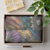 Verzauberung Harlequin Lady Clown Decoupage Seidenpapier (Geschenk)