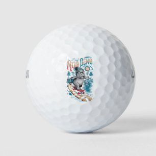 Verzauberung Moo Deng Hippo Golfball