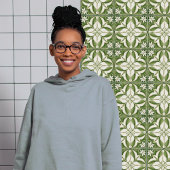 Verzauberung symmetrischer, grün blauer Olive Fliese