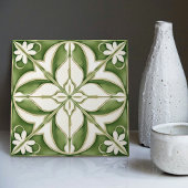 Verzauberung symmetrischer, grün blauer Olive Fliese